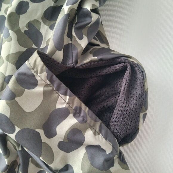 Victoria's Secret PINK Green Camo Leopard Print Zip Up Anorak Jacket Women's XS - Picture 5 of 12